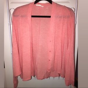 Soft coral cardigan